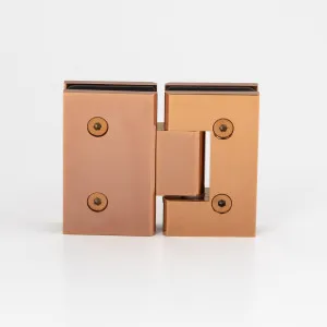Boston 6-8mm Glass to Glass 180 Degree Shower Hinge - Polished Rose Gold by Estelle, a Bathroom Fixtures for sale on Style Sourcebook