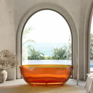 Cassa Design Wow Translucency Resin Stone Bath 1500mm Golden Beige by Cassa Designs, a Bathtubs for sale on Style Sourcebook