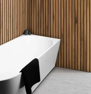 Cassa Design Auris Corner Back to Wall Bathtub - Right Hand Corner- Matte White by Cassa Designs, a Bathtubs for sale on Style Sourcebook