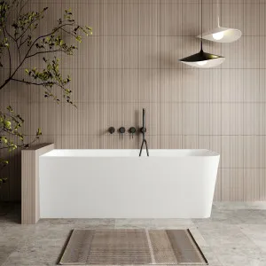 Cassa Design Ashton Lefthand Corner Back To Wall Bath - Matte White by Cassa Designs, a Bathtubs for sale on Style Sourcebook