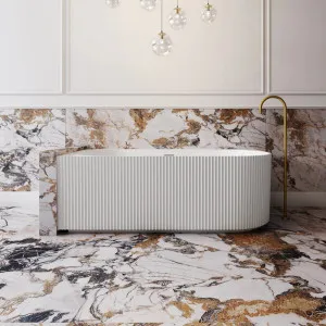 Cassa Designs V-Groove Corner Back To Wall Bath Matte White - Left Hand Corner by Cassa Designs, a Bathtubs for sale on Style Sourcebook