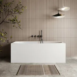 Cassa Design New Multi Square Corner Back To Wall Freestanding Bath Gloss White by Cassa Designs, a Bathtubs for sale on Style Sourcebook