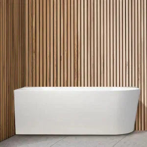 Cassa Designs Auris Corner Back to Wall Bathtub - Left Hand Corner- Gloss White by Cassa Designs, a Bathtubs for sale on Style Sourcebook