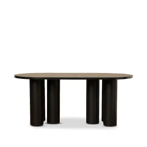 Otis Six Seater Dining Table - Black - Mocka by Mocka., a Dining Tables for sale on Style Sourcebook