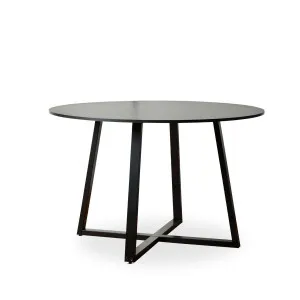Kyoto Round Four Seater Dining Table - Black - Mocka by Mocka., a Dining Tables for sale on Style Sourcebook