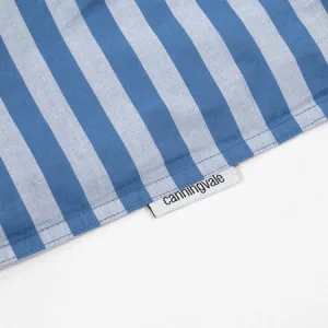Modella Stripe Quilt Cover Set - 100% Cotton, Double, Blue - Canningvale by Canningvale, a Sheets for sale on Style Sourcebook
