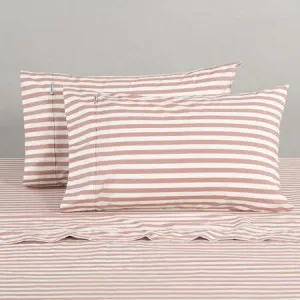 Modella Stripe Sheet Set Canningvale - Brown, King, 100% Cotton by Canningvale, a Sheets for sale on Style Sourcebook