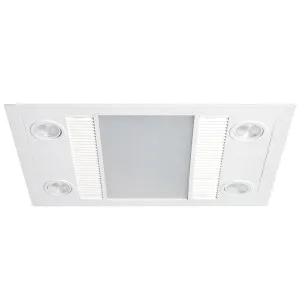 Martec Linux Energy Efficient 3 in 1 Bathroom Exhaust Fan with Heater and LED Light White by Martec, a Exhaust Fans for sale on Style Sourcebook