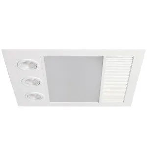 Martec Linux Mini Energy Efficient 3 in 1 Bathroom Exhaust Fan with Heater and LED Light White by Martec, a Exhaust Fans for sale on Style Sourcebook