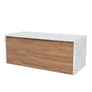 Ainsworth Vanity 1050mm Centre Bowl SilkSurface Waterfall WG AC Top Wall hung by Timberline, a Vanities for sale on Style Sourcebook