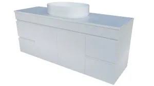 Bargo Vanity 1500mm Centre WG Basin SilkSurface AC Top Wall hung by Timberline, a Vanities for sale on Style Sourcebook