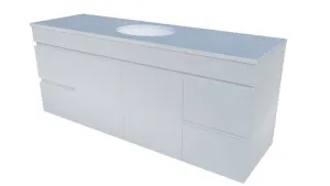 Bargo Vanity 1500mm Centre WG Basin SilkSurface UC Top Wall hung by Timberline, a Vanities for sale on Style Sourcebook