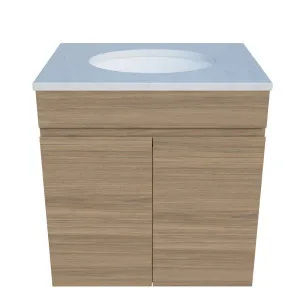 Bargo Vanity 600mm Centre WG Basin SilkSurface UC Top Wall hung by Timberline, a Vanities for sale on Style Sourcebook