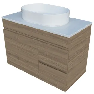 Bargo Vanity 900mm Centre WG Basin SilkSurface AC Top Wall hung by Timberline, a Vanities for sale on Style Sourcebook