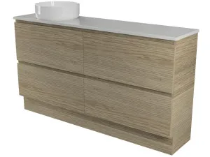 Billie Vanity 1500mm Left WG Basin SilkSurface AC Top Floor standing by Timberline, a Vanities for sale on Style Sourcebook