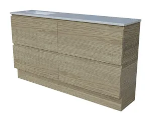 Billie Vanity 1500mm Left WG Basin SilkSurface UC Top Floor standing by Timberline, a Vanities for sale on Style Sourcebook