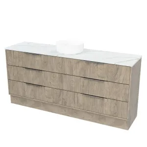 Emmett Vanity 1800mm Centre WG Basin SilkSurface AC Top Floorstanding by Timberline, a Vanities for sale on Style Sourcebook