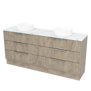 Emmett Vanity 1800mm Double WG Basins SilkSurface AC Top Floorstanding by Timberline, a Vanities for sale on Style Sourcebook