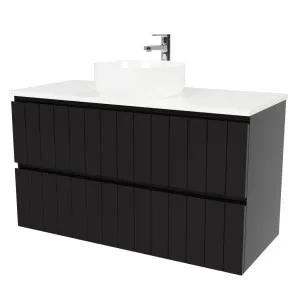 Henley Vanity 1050mm Centre WG Basin SilkSurface AC Top Wall hung by Timberline, a Vanities for sale on Style Sourcebook