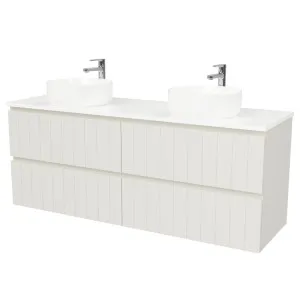 Henley Vanity 1500mm Double WG Basins SilkSurface AC Top Wall hung by Timberline, a Vanities for sale on Style Sourcebook