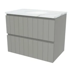 Henley Vanity 750mm Centre WG Basin SilkSurface UC Top Wall hung by Timberline, a Vanities for sale on Style Sourcebook