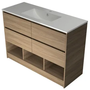 Kansas Vanity 1200mm Centre Bowl Alpha Top Floor standing by Timberline, a Vanities for sale on Style Sourcebook
