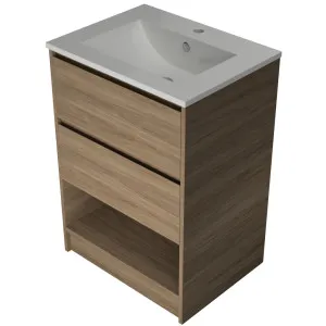 Kansas Vanity 600mm Centre Bowl Alpha Top Floor standing by Timberline, a Vanities for sale on Style Sourcebook