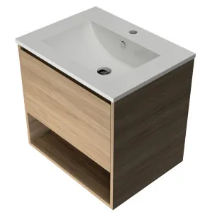 Kansas Vanity 600mm Centre Bowl Alpha Top Wall hung by Timberline, a Vanities for sale on Style Sourcebook