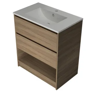 Kansas Vanity 750mm Centre Bowl Alpha Top Floor standing by Timberline, a Vanities for sale on Style Sourcebook