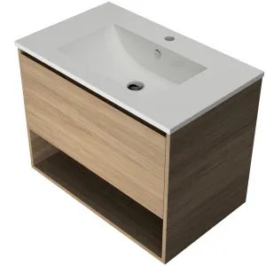 Kansas Vanity 750mm Centre Bowl Alpha Top Wall hung by Timberline, a Vanities for sale on Style Sourcebook