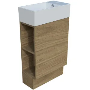 Lottie Vanity 480mm Right Bowl Liberty Top Floor standing by Timberline, a Vanities for sale on Style Sourcebook