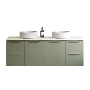 Nevada Vanity 1500mm Double WG Basins SilkSurface AC Top Wall hung by Timberline, a Vanities for sale on Style Sourcebook