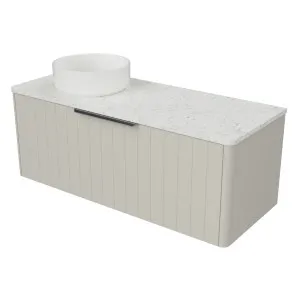 Saba Vanity 1200mm Left WG Basin SilkSurface AC Top Wall hung by Timberline, a Vanities for sale on Style Sourcebook
