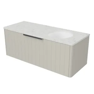 Saba Vanity 1200mm Right WG Basin SilkSurface UC Top Wall hung by Timberline, a Vanities for sale on Style Sourcebook