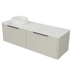 Saba Vanity 1500mm Left WG Basin SilkSurface AC Top Wall hung by Timberline, a Vanities for sale on Style Sourcebook
