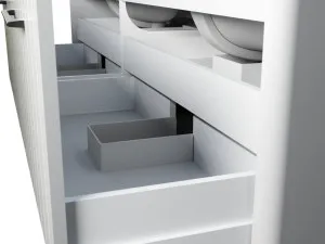 Saba Vanity 1800mm Double WG Basins SilkSurface UC Top Wall hung by Timberline, a Vanities for sale on Style Sourcebook