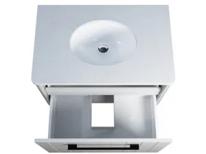 Saba Vanity 750mm Centre WG Basin SilkSurface UC Top Wall hung by Timberline, a Vanities for sale on Style Sourcebook