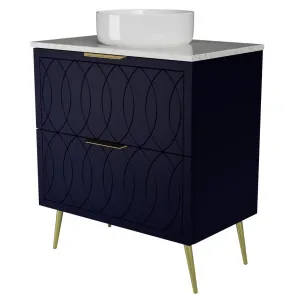 Sutherland House Vanity 750mm Centre WG Basin SilkSurface AC Top On Legs by Timberline, a Vanities for sale on Style Sourcebook