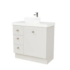 Victoria Vanity 900mm Centre WG Basin SilkSurface AC Top Floor standing by Timberline, a Vanities for sale on Style Sourcebook