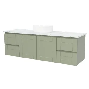 Victoria Vanity 1500mm Centre WG Basin SilkSurface AC Top Wall hung by Timberline, a Vanities for sale on Style Sourcebook