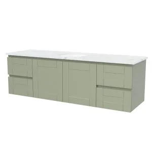 Victoria Vanity 1500mm Centre WG Basin SilkSurface UC Top Wall hung by Timberline, a Vanities for sale on Style Sourcebook