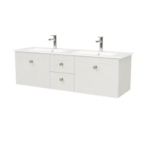 Victoria Vanity 1500mm Double Bowl Alpha Top Wall hung by Timberline, a Vanities for sale on Style Sourcebook