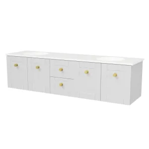 Victoria Vanity 1800mm Double WG Basins SilkSurface UC Top Wall hung by Timberline, a Vanities for sale on Style Sourcebook