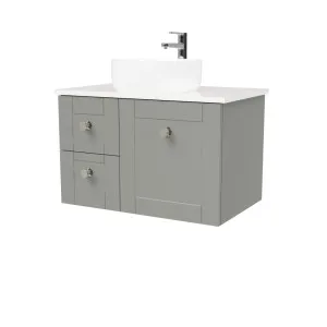 Victoria Vanity 750mm Centre WG Basin SilkSurface AC Top Wall hung by Timberline, a Vanities for sale on Style Sourcebook