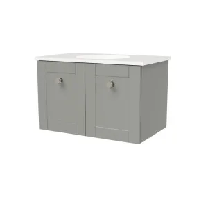 Victoria Vanity 750mm Centre WG Basin SilkSurface UC Top Wall hung by Timberline, a Vanities for sale on Style Sourcebook