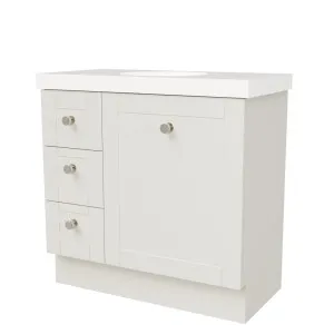 Victoria Vanity 900mm Centre WG Basin Freedom UC Top Floor standing by Timberline, a Vanities for sale on Style Sourcebook