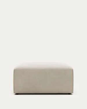 Blok footrest beige chenille 90 x 70 cm by null, a Ottomans for sale on Style Sourcebook