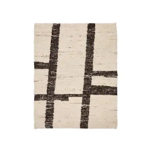 Hadin beige and brown graphic wool jacquard rug, 160 x 230 cm by null, a Contemporary Rugs for sale on Style Sourcebook