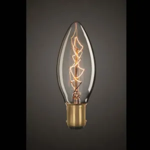 Fancy Carbon Filament Globe Small Bayonet Cap (B15) 25W by Mercator, a Spotlights for sale on Style Sourcebook