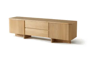 Kiama 1.8m 2 Door Entertainment Lowline Natural Ash by Seek & Ramble, a Entertainment Units & TV Stands for sale on Style Sourcebook